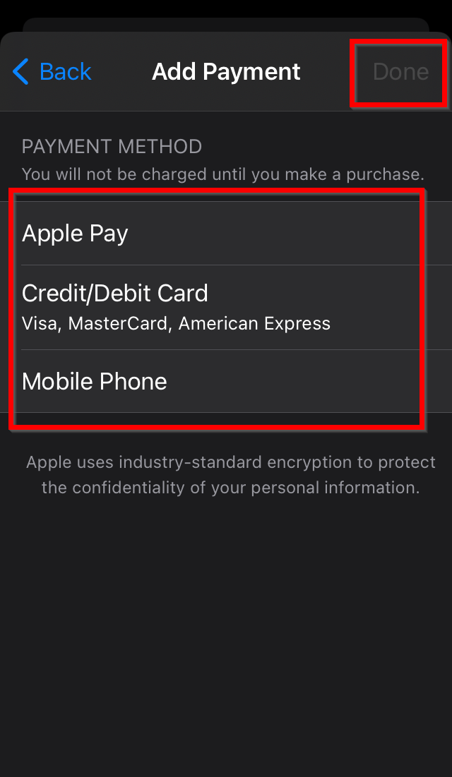 Set or change payment method for MobiDrive MobiSystems
